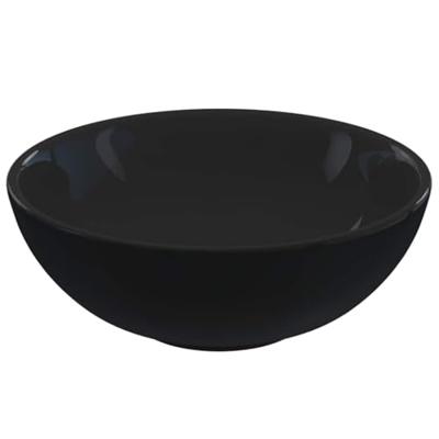 Wastafel 28x10 cm keramiek glanzend zwart