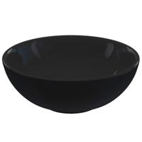 Wastafel 28x10 cm keramiek glanzend zwart - thumbnail
