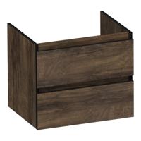 Brauer Joy Edge Onderkast 60 cm - met 2 Softclose Lades Greeploos en 1 Sifon Uitsparing - Grove - thumbnail