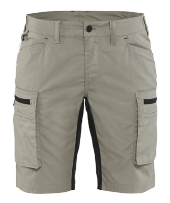 Blåkläder Dames Service Short met stretch 71491845 | Stone/Zwart | Maat 44 - 7330509535394