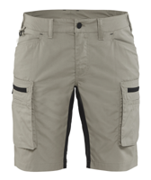 Blåkläder Dames Service Short met stretch 71491845 | Stone/Zwart | Maat 44 - 7330509535394 - thumbnail