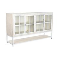 Dressoir DKD Home Decor 170 x 45 x 100 cm Metaal Wit Mangohout - thumbnail