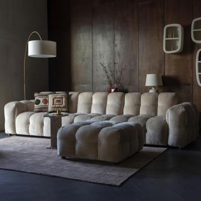 Dutchbone 4,5-zits Bank 'Hackman' Velvet, kleur Beige