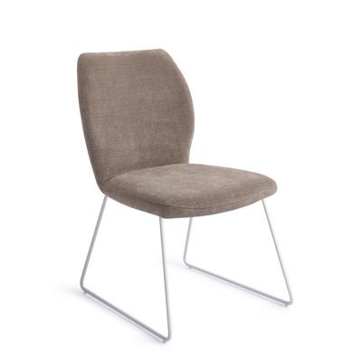 Jesper Home Ikata eetkamerstoel Mocha Mist slide white