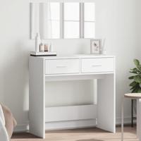 Kaptafel met spiegel 80x39x80 cm wit - thumbnail