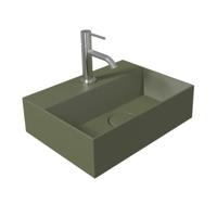 OUTLET Fontein Salenzi Spy 40x30 cm Mat Legergroen (inclusief bijpassende waste) - thumbnail