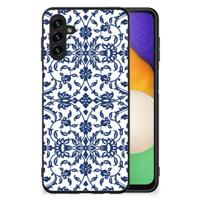 Samsung Galaxy A13 5G | A04s Bloemen Hoesje Flower Blue - thumbnail