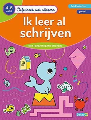 Deltas Oefenboek met stickers - ik leer al schrijven (4-5 jaar)