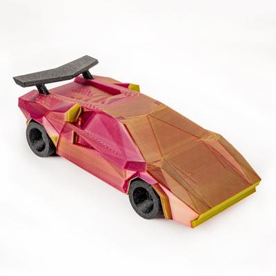 Polymaker PA03022 Dual Silk Filament PLA zijdeglans Meerkleurig, Zijdeglans 1.75 mm 1000 g Aubergine, Lime, Magenta PolyLite™ 1 stuk(s)