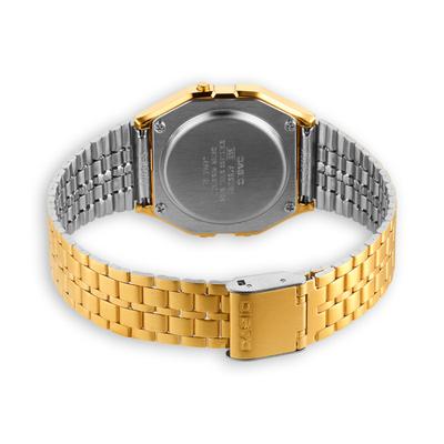 Casio A159WGEA-1EF Horloge Kwarts (l x b x h) 36.8 x 32.2 x 8.2 mm Goud Materiaal (behuizing): Hars Materiaal (armband): RVS Casio A159WGEA-1EF Horloge Kwarts (l x b x h) 36.8 x 32.2 x 8.2 mm Goud Materiaal (behuizing): Hars Materiaal (armband): RVS
