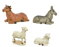 Kerststalfiguren Dieren Polystone Assorti 1st - thumbnail