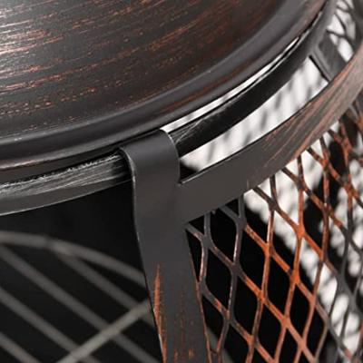 VidaXL Tuinkachel met pook 39x39x90 cm staal VidaXL Tuinkachel met pook 39x39x90 cm staal