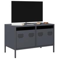Tv-meubel 68x39x43,5 cm koudgewalst staal antracietkleurig - thumbnail