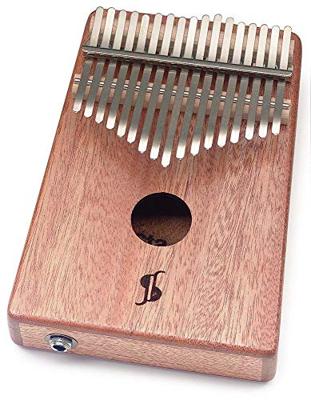 Stagg 17 Keys Professional E-Kalimba Mahogany Natural met hoesje