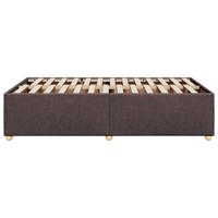 Bedframe zonder matras 120x190 cm stof donkerbruin - thumbnail