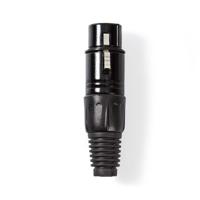 Nedis COTP15902BK Xlr-connector Xlr 3-pins Female Zwart - thumbnail