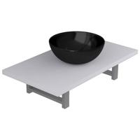 2-delige Badkamermeubelset keramiek wit - thumbnail