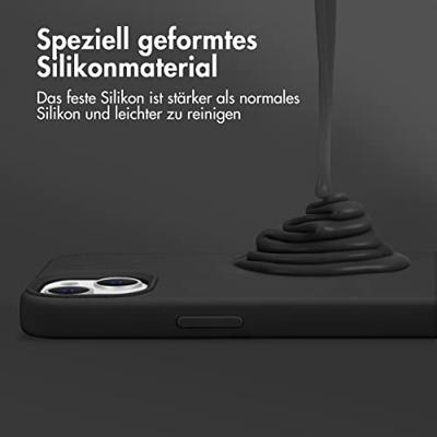 Accezz Liquid Silicone Backcover Samsung Galaxy S24 Plus Telefoonhoesje Zwart