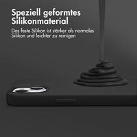 Accezz Liquid Silicone Backcover Google Pixel 8 Telefoonhoesje Zwart - thumbnail