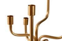 Kandelaar Home ESPRIT Gouden Metaal 25 x 25 x 51 cm - thumbnail