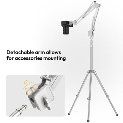 Ulanzi TH04 Overhead Camera Mount met tafelklem - Zwart
