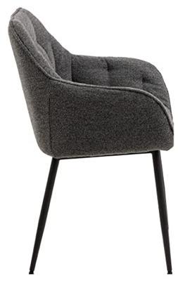 Sohome Eetkamerstoel 'Milly' Bouclé, kleur Antraciet