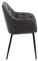 Sohome Eetkamerstoel 'Milly' Bouclé, kleur Antraciet - thumbnail