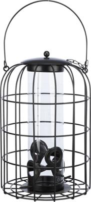 Trixie voerdispenser met gaasbescherming zwart