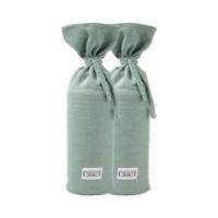 Meyco kruikenzak jersey basic stone green 2-pack Maat - thumbnail
