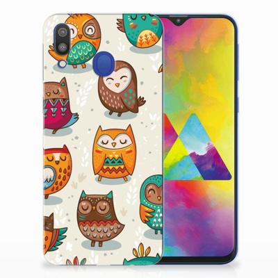 Samsung Galaxy M20 (Power) | TPU Hoesje | Vrolijke Uilen