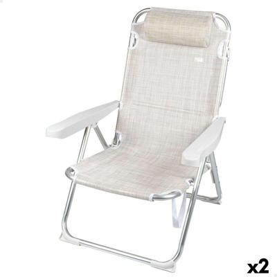 Vouwbare Stoel Aktive Ibiza 48 x 90 x 60 cm (2 Stuks) Vouwbare Stoel Aktive Ibiza 48 x 90 x 60 cm (2 Stuks)