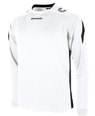 Stanno 411003 Drive Match Shirt LS - White-Black - S Stanno 411003 Drive Match Shirt LS - White-Black - S