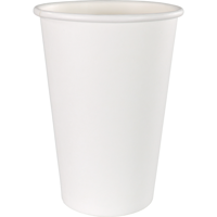 Koffiebeker | Karton + PE | 300ml | 10oz | 110mm | wit | 1000 stuks - thumbnail