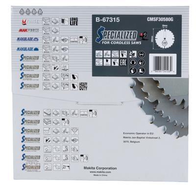 Makita Accessoires afkortzaagblad hout efficut 305x30x2,15 80t 10g - b-67315