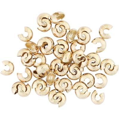 Creativ Company Metalen hoes, d 5 mm, verguld, 50 stuk/ 1 doos Creativ Company Metalen hoes, d 5 mm, verguld, 50 stuk/ 1 doos