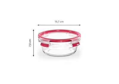 Emsa Clip & Close Glazen vershoudbakje, 0,6 L doos