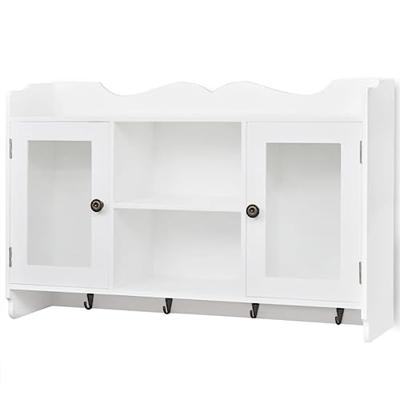 VidaXL Wandschap voor boeken/dvd's mdf wit VidaXL Wandschap voor boeken/dvd's mdf wit