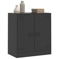 Dressoir 67x39x73 cm staal zwart - thumbnail