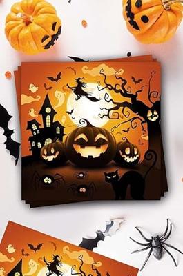 Halloween Servetten Volle Maan (12st)