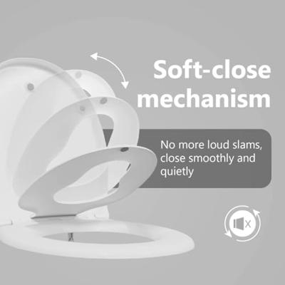 VidaXL Toiletzitting wit 47 x 37 x 4 cm duroplast