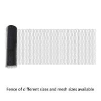 VidaXL Hexagon hek grijs 0,8 x 25 m pvc - thumbnail