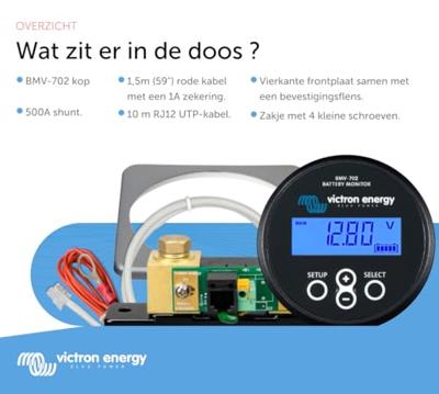 Victron Energy BMV-702 Black BAM010702200R Accubewaking