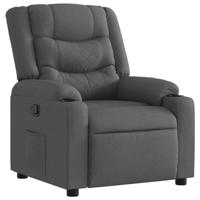 Fauteuil verstelbaar stof donkergrijs - thumbnail