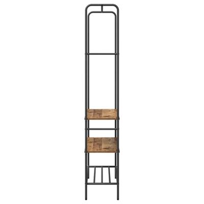 VidaXL Kledingrek met plank oud hout 77 x 30 x 171 cm bewerkt hout VidaXL Kledingrek met plank oud hout 77 x 30 x 171 cm bewerkt hout