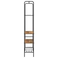 Kledingrek met planken Oud hout 77 x 30 x 171 cm Bewerkt hout - thumbnail