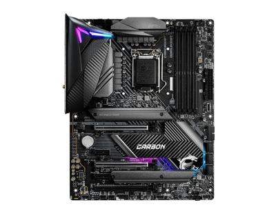 MPG Z490 GAMING CARBON WIFI - Moederbord - ATX - LGA1200-socket - Z490 - USB-C Gen2, USB 3.2 Gen 1, USB 3.2 Gen 2, USB-C Gen 2x2 - 2.5 Gigabit LAN, Wi-Fi, Bluetooth MPG Z490 GAMING CARBON WIFI - Moederbord - ATX - LGA1200-socket - Z490 - USB-C Gen2, USB 3.2 Gen 1, USB 3.2 Gen 2, USB-C Gen 2x2 - 2.5 Gigabit LAN, Wi-Fi, Bluetooth