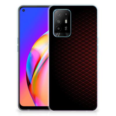 OPPO A94 5G | Reno5 Z | TPU bumper | Geruit Rood OPPO A94 5G | Reno5 Z | TPU bumper | Geruit Rood