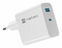 Oplader Natec Wit 65 W (1 Stuks) - thumbnail