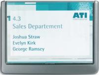 Durable Deur-/infobord | B149xH105,5 mm | controlevenster acrylglas | achterdeel ABS grafiet | 1 stuk - 486137 486137 - thumbnail