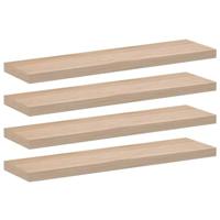 Wandschapppen 4 st 90x23,5x4 cm bewerkt hout - thumbnail